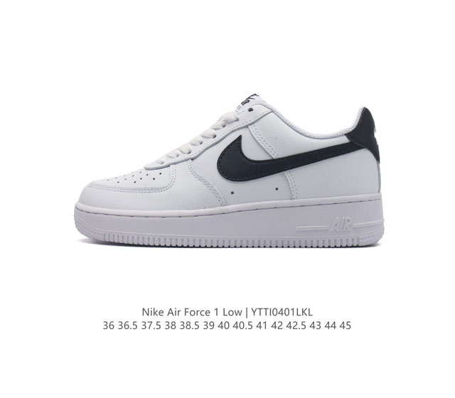 真二层皮 耐克 Nike Air Force 1 '07 Low 空军一号含气垫 低帮百搭厚底增高休闲运动板鞋 柔软 弹性十足的缓震性能和出色的中底设计 横跨复