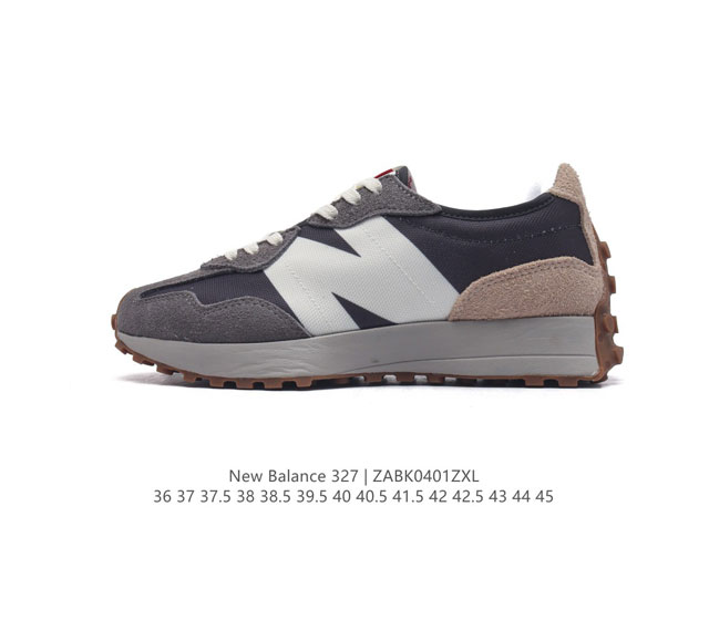 Nb 新百伦 New Balance U327系列复古休闲运动慢跑鞋时尚男女运动鞋 以更纯粹的复古风格设计打造的全新造型 侧身还以解构设计 将 N 字标志以做旧