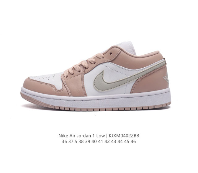 耐克 乔丹air Jordan 1 Low Aj1 乔1 乔丹1代aj1 低帮复古文化休闲运动篮球鞋 从1985 年面世的元年款汲取设计灵感 采用简洁大方的经典