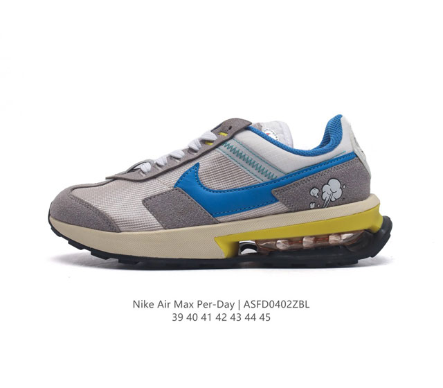 耐克 Nike Air Max Pre-Day全新配色运动的 气垫板鞋 为我们带来了新的外底和鞋帮周围的额外尺寸为鞋子的耐久设计线条增添了新能量 从配色上彰显出