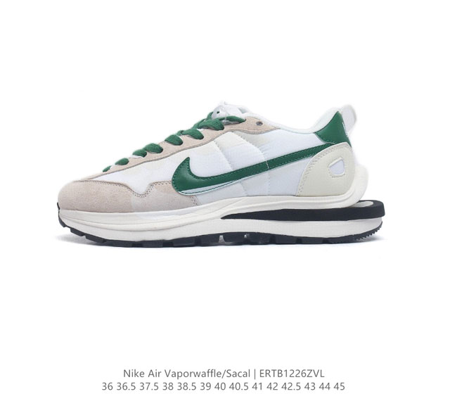 耐克 Sacai X Nike Vaporwaffle 华夫三代3.0 走秀重磅联名款运动鞋 鞋款由pegasus与vaporfly两款鞋型的设计元素共同构建