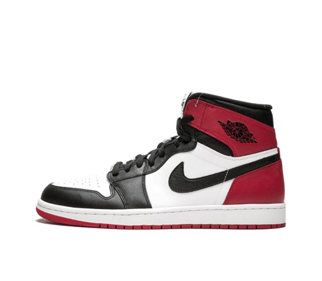 真二层耐克 Nike Air Jordan 1 Retro High Og 乔丹一代aj1 乔1 Aj1 高帮篮球鞋复刻运动鞋 皮面高帮板鞋的设计灵感源自运动夹