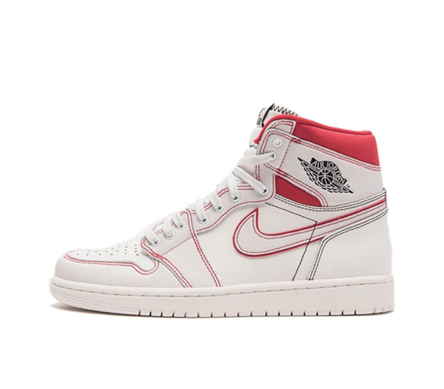 真二层耐克 Nike Air Jordan 1 Retro High Og 乔丹一代aj1 乔1 Aj1 高帮篮球鞋复刻运动鞋 皮面高帮板鞋的设计灵感源自运动夹