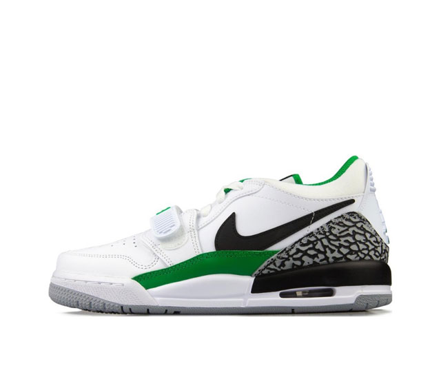 真标耐克nike Air Jordan Legacy 312 Low White Pine Green 乔丹最强三合一混合版本低帮文化休闲运动篮球鞋 货号:Fn