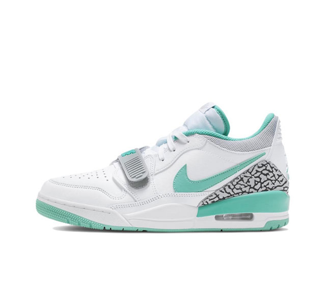 真标耐克nike Air Jordan Legacy 312 Low White Pine Green 乔丹最强三合一混合版本低帮文化休闲运动篮球鞋 货号:Fn