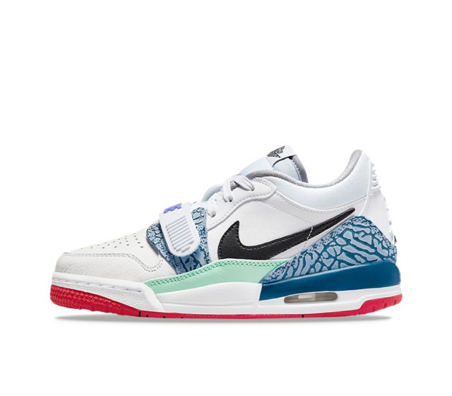 真标耐克nike Air Jordan Legacy 312 Low White Pine Green 乔丹最强三合一混合版本低帮文化休闲运动篮球鞋 货号:Fn