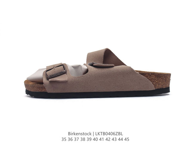 德国百年知名鞋履品牌 博肯birkenstock 勃肯拖鞋系列人字拖夹趾拖鞋休闲沙滩鞋 广东原产#采用质地柔软牛皮革 中底搭载缓震软木橡胶 外置eva轻量片装外