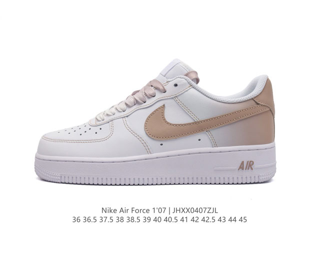 公司级 Af1耐克 Nike Air Force 1 ‘07 Low 空军一号 厚底增高百搭运动板鞋 原楦头原纸板 打造纯正空军版型，专注外贸渠道 全掌内置蜂窝