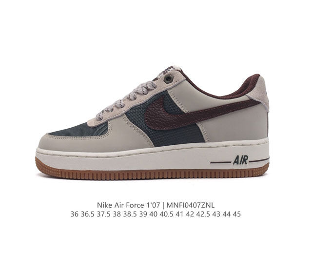 公司级 Af1耐克 Nike Air Force 1 ‘07 Low 空军一号 厚底增高百搭运动板鞋 原楦头原纸板 打造纯正空军版型，专注外贸渠道 全掌内置蜂窝