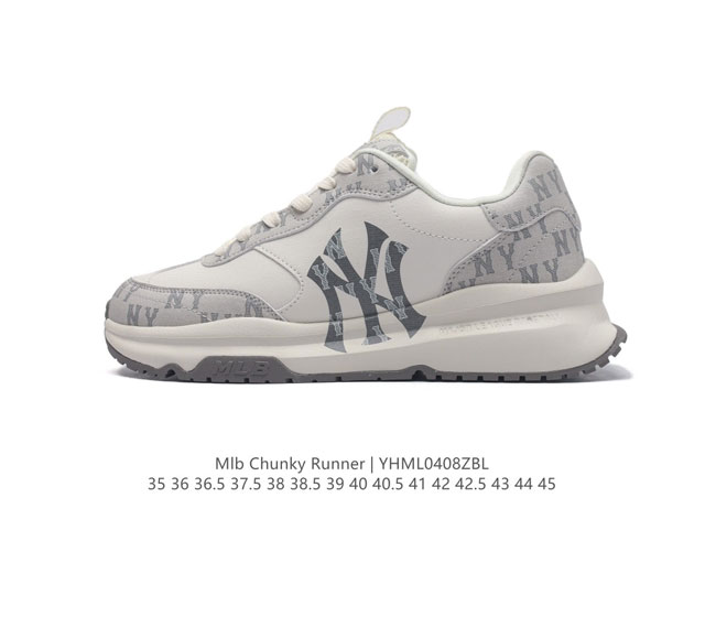 全新2023新款，Ny美国榄球洋基队new York Yankees X Mlb Chunky Runner Liner 莱纳系列低帮厚底老爹风透气舒适皮面休闲