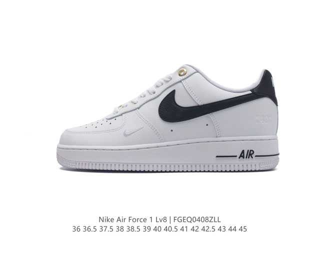 耐克 Nike Air Force 1 '07 Low 空军一号含气垫 低帮百搭厚底增高休闲运动板鞋。柔软、弹性十足的缓震性能和出色的中底设计，横跨复古与现代的