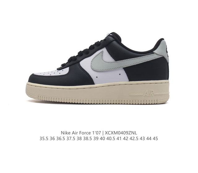 公司级 Af1耐克 Nike Air Force 1 ‘07 Low 空军一号 厚底增高百搭运动板鞋 原楦头原纸板 打造纯正空军版型，专注外贸渠道 全掌内置蜂窝