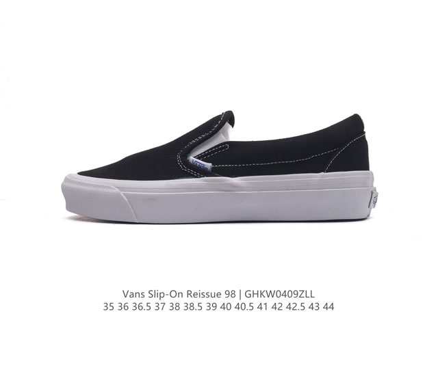 万斯 Vans Classic Slip-On 范斯经典低帮百搭一脚蹬休闲板鞋帆布情侣鞋 类型：男女鞋 码数：35-44 硫化半码 编码：Ghkw0409Zll