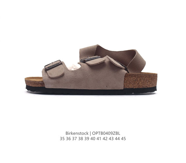 德国百年知名鞋履品牌 博肯birkenstock 勃肯拖鞋系列凉拖鞋休闲沙滩凉鞋 广东原产#采用质地柔软牛皮革 中底搭载缓震软木橡胶 外置eva轻量片装外底。