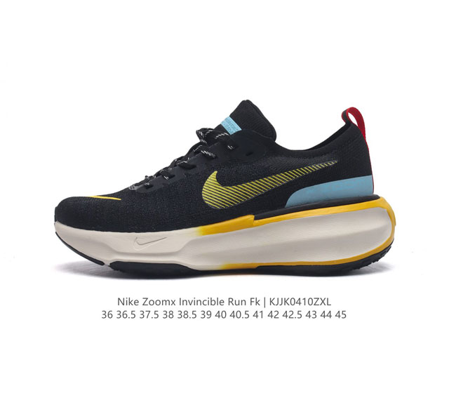 耐克 Nike Zoomx Invincible Run Fk 3 机能风格运动鞋 厚底增高老爹鞋。最新一代的invincible 第三代来了！首先鞋面采用的是