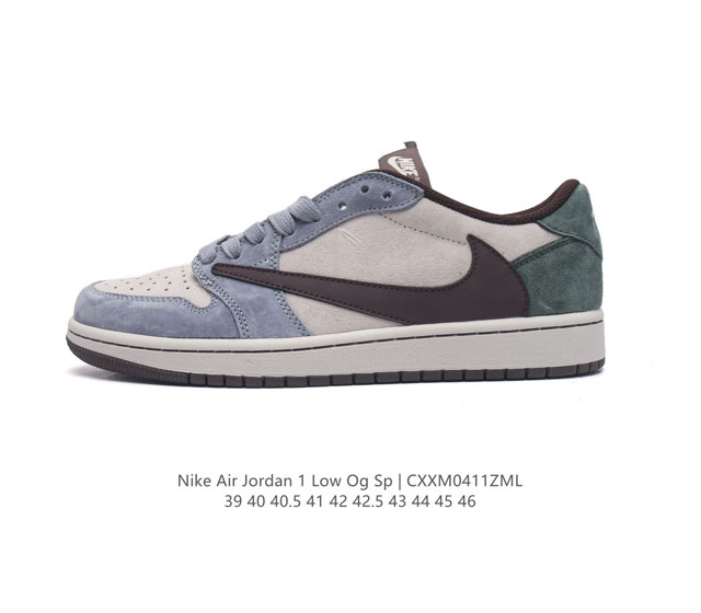 耐克 Nike Air Jordan 1 Low Og S Military Blue Aj1乔1 倒勾 低帮篮球鞋 Aj1 乔丹1代 Aj1 乔1 反向脚趾复