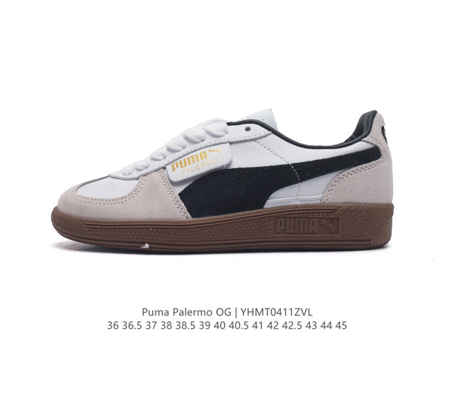 彪马puma Palermo Og 防滑耐磨低帮德训板鞋 男女同款运动鞋，Army Trainer Og休闲鞋沿用德训鞋经典外观 鞋身和鞋舌分别添加了品牌标志性