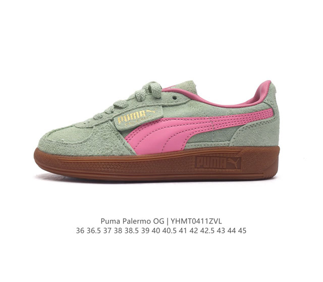 彪马puma Palermo Og 防滑耐磨低帮德训板鞋 男女同款运动鞋，Army Trainer Og休闲鞋沿用德训鞋经典外观 鞋身和鞋舌分别添加了品牌标志性