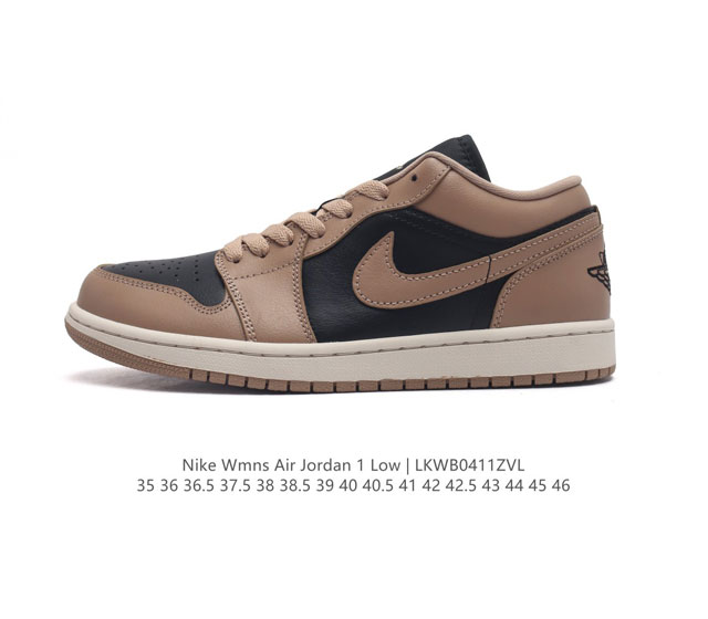 耐克 乔丹air Jordan 1 Low Aj1 乔1 乔丹1代aj1 低帮复古文化休闲运动篮球鞋。该鞋款从 1985 年元年款汲取设计灵感，焕新演绎简约经典