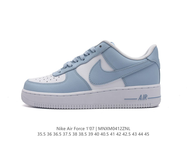 头层皮 Af1耐克 Nike Air Force 1 ‘07 Low 空军一号 厚底增高百搭运动板鞋 原楦头原纸板 打造纯正空军版型，专注外贸渠道 全掌内置蜂窝