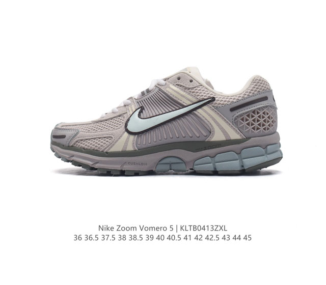 Nike 耐克夏季 Zoom Vomero 5 运动鞋休闲训练跑步鞋。Nike Zoom Vomero 5 男女子运动鞋妥帖包覆足部，提供透气支撑效果。耐穿材料