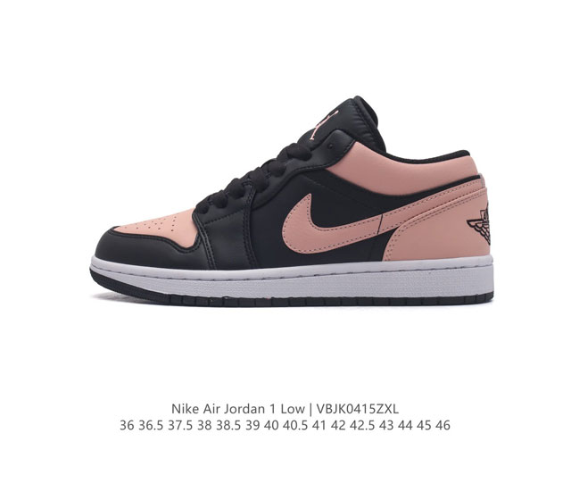 耐克 乔丹air Jordan 1 Low Aj1 乔1 乔丹1代aj1 低帮复古文化休闲运动篮球鞋。该鞋款从 1985 年元年款汲取设计灵感，焕新演绎简约经典