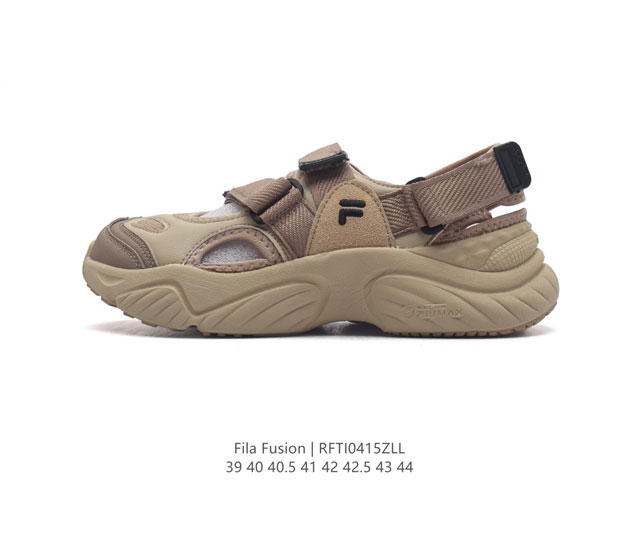 斐乐男士凉鞋 Fila Fusion 意大利百年经典运动品牌，网红单品 小红书推荐爆款。Fila斐乐火星鞋新款厚底增高老爹鞋 复古百搭运动鞋斐乐潮牌文化球鞋 街