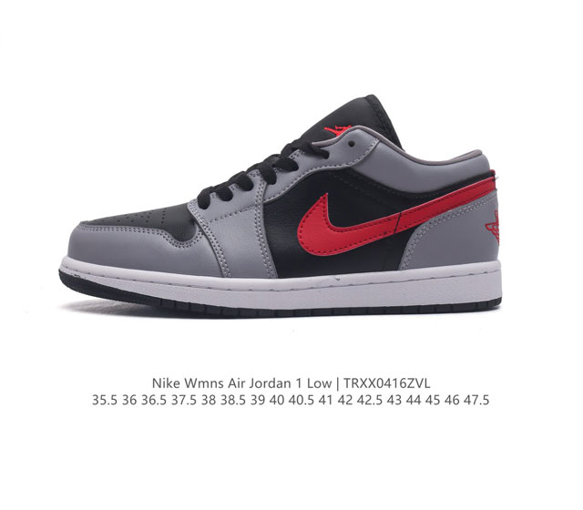 耐克 乔丹air Jordan 1 Low Aj1 乔1 乔丹1代aj1 低帮复古文化休闲运动篮球鞋。该鞋款从 1985 年元年款汲取设计灵感，焕新演绎简约经典