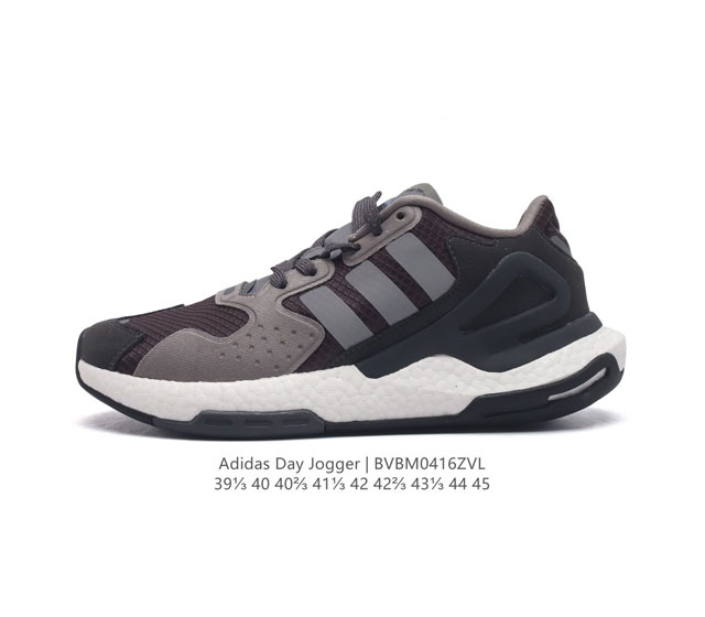 阿迪 Adidas Day Jogger 夜行者二代 爆米花 复古缓震跑鞋男运动鞋 低帮经典运动鞋慢跑者系列高弹复古休闲运动跑鞋，这款adidas Day Jo