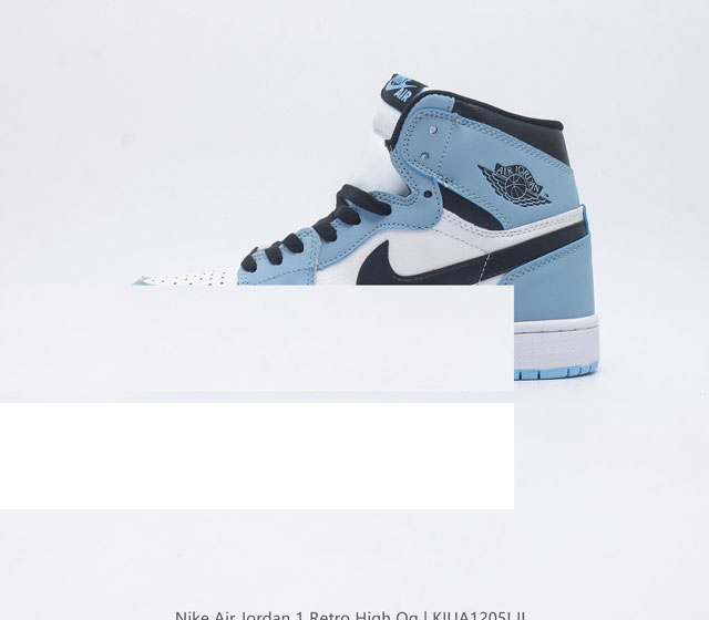 真二层 耐克 Nike Air Jordan 1 Retro High Og 乔丹一代aj1 乔1 Aj1 高帮篮球鞋复刻运动鞋 皮面高帮板鞋的设计灵感源自运动