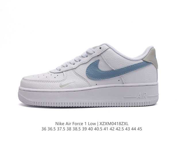 耐克 Nike Air Force 1 '07 Low 空军一号含气垫 低帮百搭厚底增高休闲运动板鞋。柔软、弹性十足的缓震性能和出色的中底设计，横跨复古与现代的