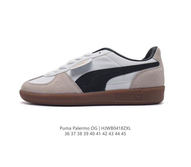 彪马puma Palermo Og 防滑耐磨低帮德训板鞋 男女同款运动鞋，Army Trainer Og休闲鞋沿用德训鞋经典外观 鞋身和鞋舌分别添加了品牌标志性