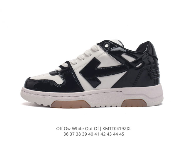 当红美潮,设计师独立品牌off-White C O Virgil Abloh Out Of Office Low-To Leather Ow联名 箭头off-W