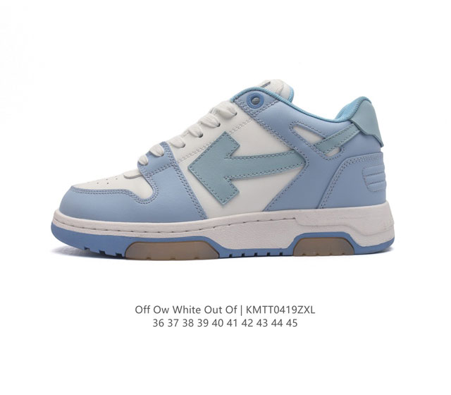 当红美潮,设计师独立品牌off-White C O Virgil Abloh Out Of Office Low-To Leather Ow联名 箭头off-W