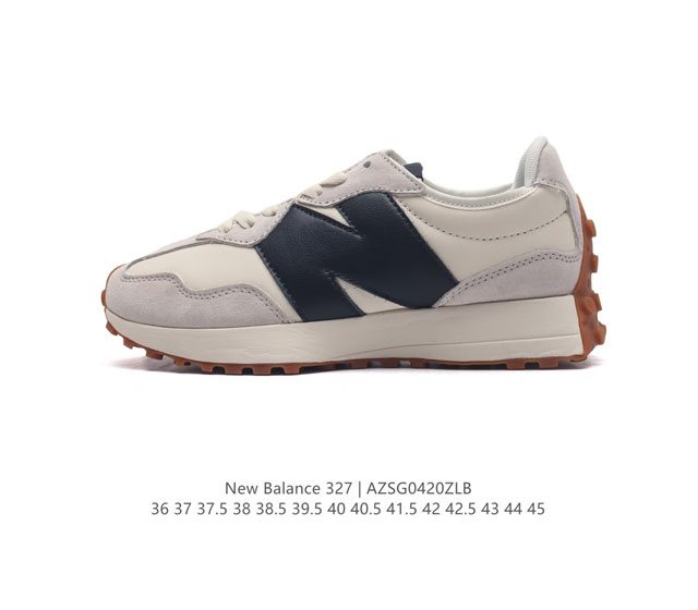 真标 Nb 新百伦 New Balance 327系列复古休闲运动慢跑鞋时尚男女运动鞋 以更纯粹的复古风格设计打造的全新造型 侧身还以解构设计，将 N 字标志以