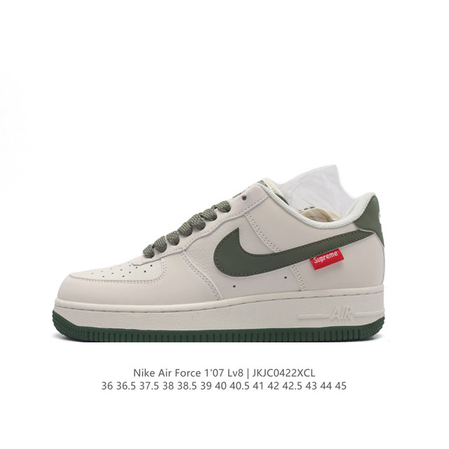 公司级 Af1耐克 Nike Air Force 1 ‘07 Low 空军一号 厚底增高百搭运动板鞋 原楦头原纸板 打造纯正空军版型，专注外贸渠道 全掌内置蜂窝