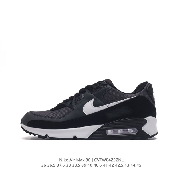 Nike耐克运动鞋 Air Max 90 健身运动跑鞋休闲鞋 复古风十足！Air Max 90 作为 Nike 旗下最经典的鞋型之一，凭借着百搭的造型，获得众多