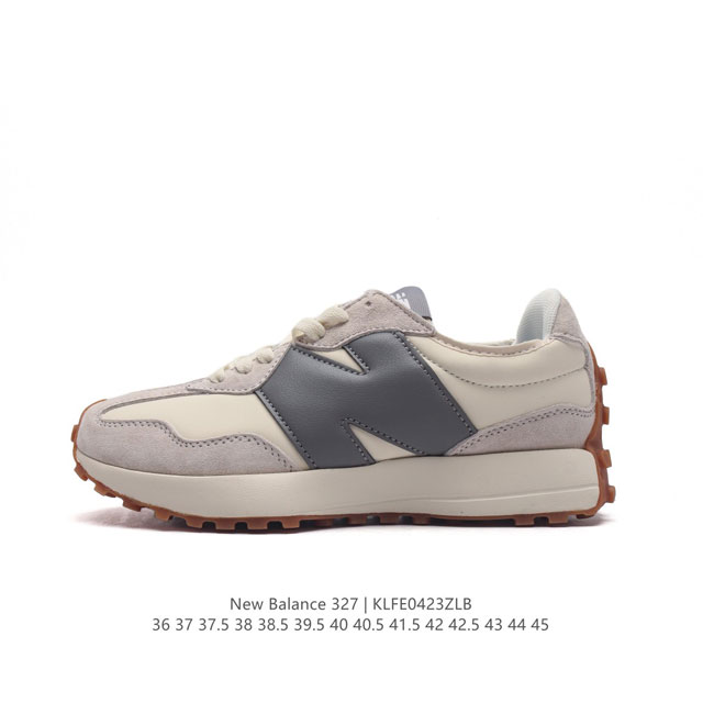 真标 Nb 新百伦 New Balance 327系列复古休闲运动慢跑鞋时尚男女运动鞋 以更纯粹的复古风格设计打造的全新造型 侧身还以解构设计，将 N 字标志以