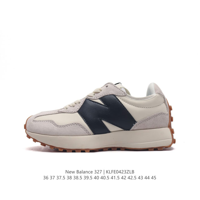 真标 Nb 新百伦 New Balance 327系列复古休闲运动慢跑鞋时尚男女运动鞋 以更纯粹的复古风格设计打造的全新造型 侧身还以解构设计，将 N 字标志以