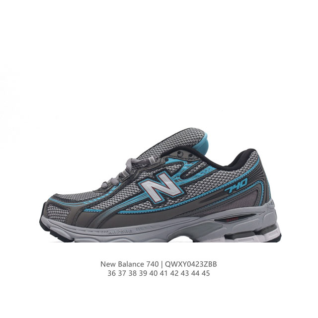 New Balance Mr740 Nb新百伦系列复古老爹风休闲运动慢跑鞋。采用轻质牛剖革拼接透气网眼衬垫织物鞋面材质 T-Beam大底提供足步弓支撑 保持步态