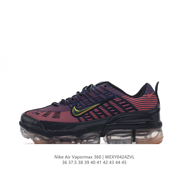 Nike耐克airvapormax360休闲复古全掌气垫缓震运动慢跑鞋。Nike Air Vapormax 360 男女子运动鞋的设计灵感源自 Air Max