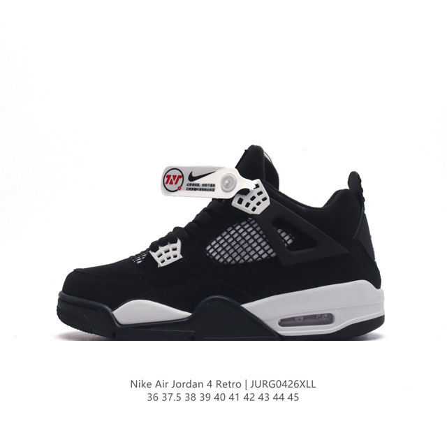 耐克 Nike Air Jordan 4 Retro Og迈克尔 乔丹aj4代乔4 中帮复古休闲运动文化篮球鞋。秉承轻量化的速度型篮球鞋设计思想完成设计，降低重