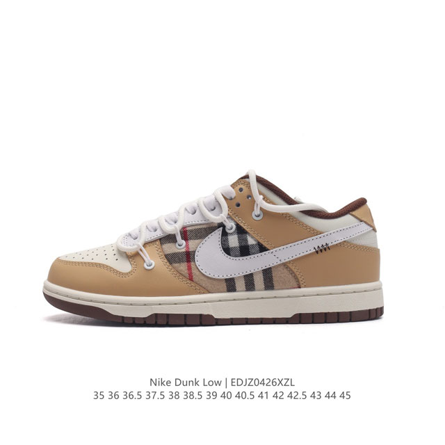 耐克 Nike Dunk Low Retro 运动鞋复古解构绑带板鞋 双鞋带 路易威登联名。作为 80 年代经典篮球鞋款，起初专为硬木球场打造，后来成为席卷街头