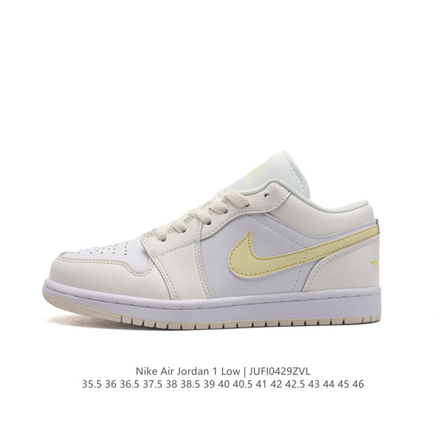 耐克 乔丹air Jordan 1 Low Aj1 乔1 乔丹1代aj1 低帮复古文化休闲运动篮球鞋。该鞋款从 1985 年元年款汲取设计灵感，焕新演绎简约经典