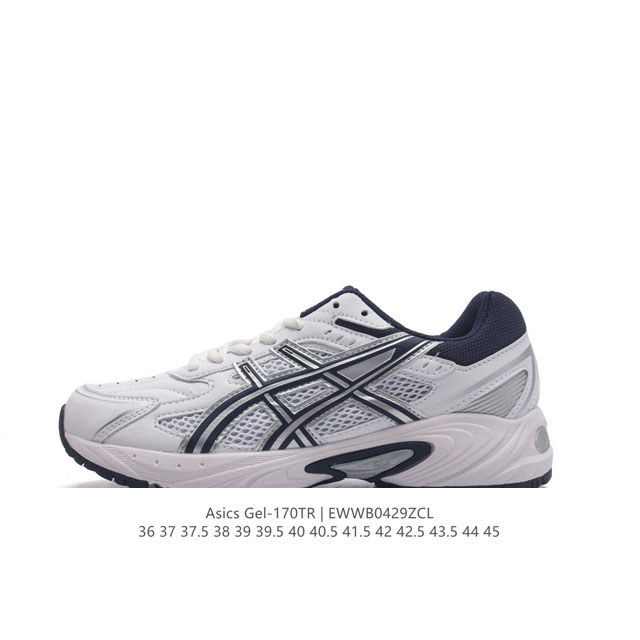 Asics 亚瑟士 Gel- Tr 中性休闲运动鞋复古休闲鞋运动时尚百搭增高老爹鞋，此款 Gel- Tr 为经典款式，宽大鞋型，复古的蓝白撞色，鞋身线条棱角分明