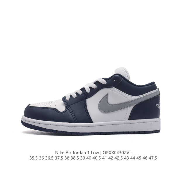 耐克 乔丹air Jordan 1 Low Aj1 乔1 乔丹1代aj1 低帮复古文化休闲运动篮球鞋。该鞋款从 1985 年元年款汲取设计灵感，焕新演绎简约经典