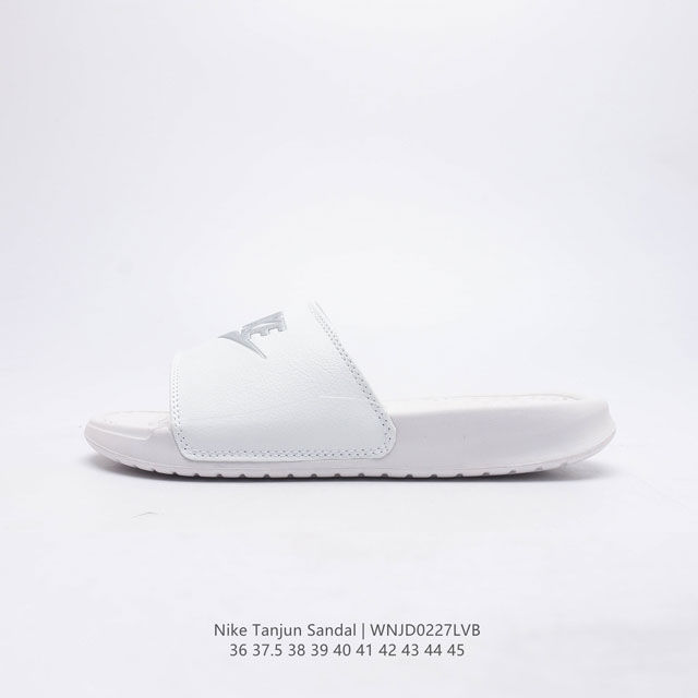 耐克 Nike Wmns Nike Tanjun Sandal 百搭单品耐克运动拖鞋 Pu皮鞋面 泡棉大底 轻盈舒适 夏日海滩休闲拖鞋夏季 时尚舒适 一字拖 高