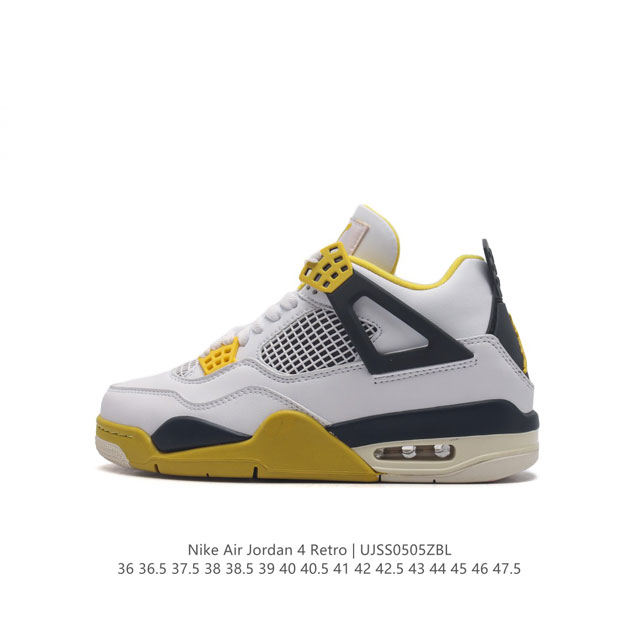 耐克 Nike Air Jordan 4 Retro Og迈克尔 乔丹aj4代乔4 中帮复古休闲运动文化篮球鞋。秉承轻量化的速度型篮球鞋设计思想完成设计，降低重