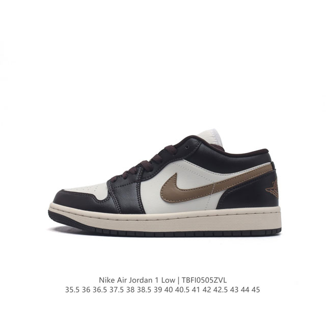 耐克 乔丹air Jordan 1 Low Aj1 乔1 乔丹1代aj1 低帮复古文化休闲运动篮球鞋。该鞋款从 1985 年元年款汲取设计灵感，焕新演绎简约经典