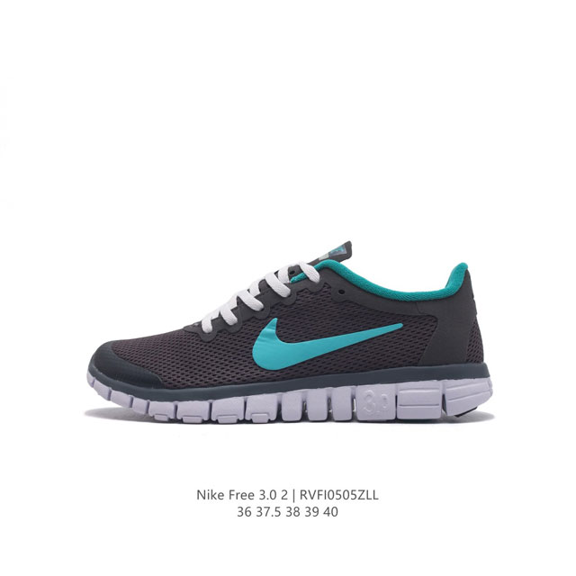 耐克nike Free 3.0 V2 耐克赤足3.0经典透气网面休闲百搭运动跑鞋 耐克赤足3.0 V2网面透气跑鞋超轻网布透气情侣跑步鞋 类型：女鞋 码数：36